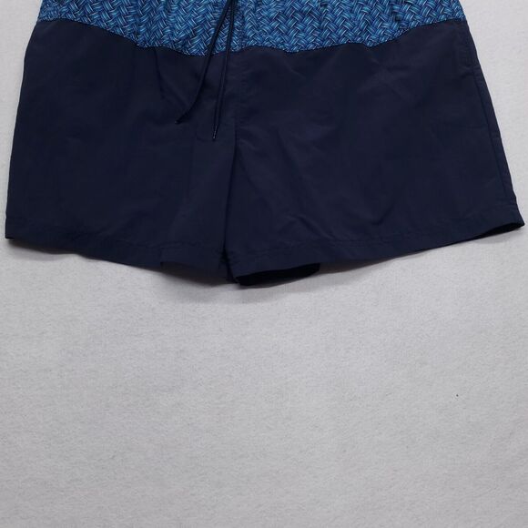 Caribbean Swimwear Drawstring Outdoor Swimming Trunks Mens Size XL Blue - Picture 5 of 8